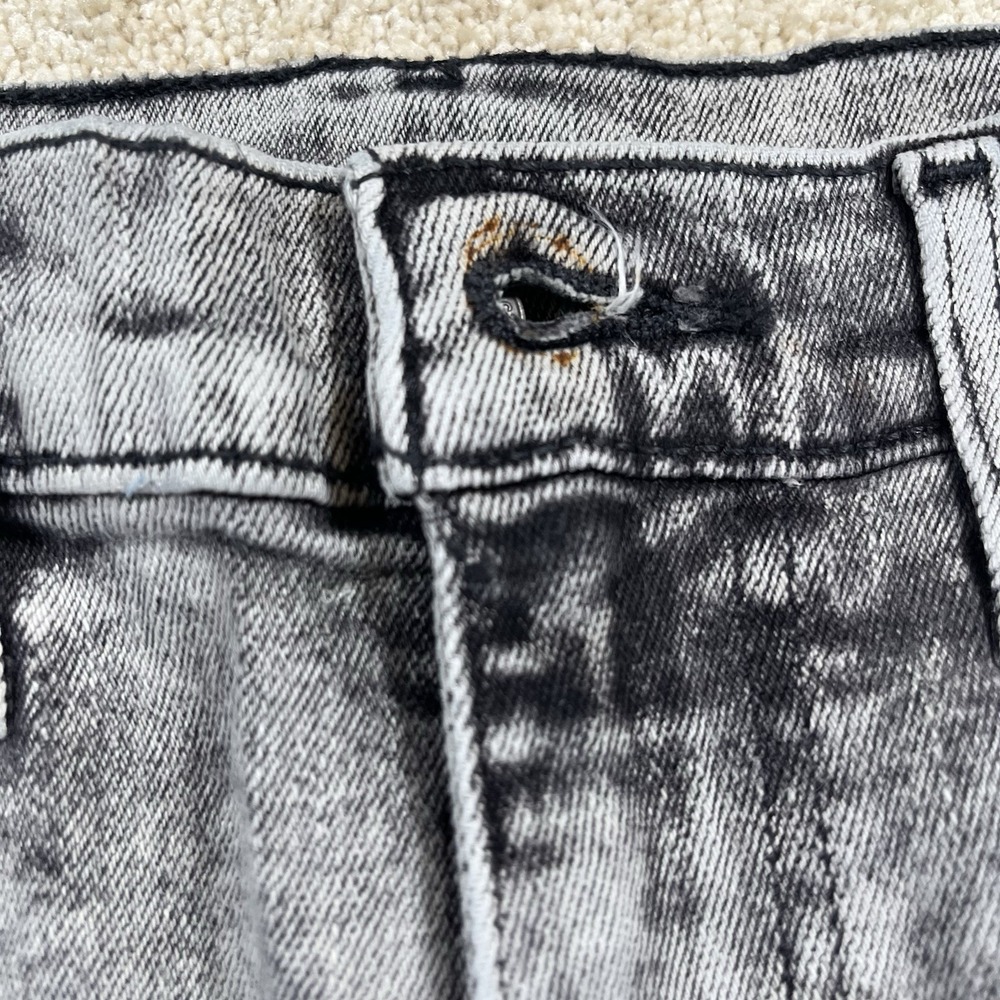 Levis 502 HI-BALL Mens Dark Gray Acid Wash Jeans 32x31 Cotton Blend Stretchy NWT - Picture 4 of 15